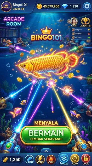 Layar utama bingo101 — antarmuka bersih setelah instalasi